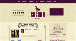 Desktop Screenshot of cuckoorecords.com